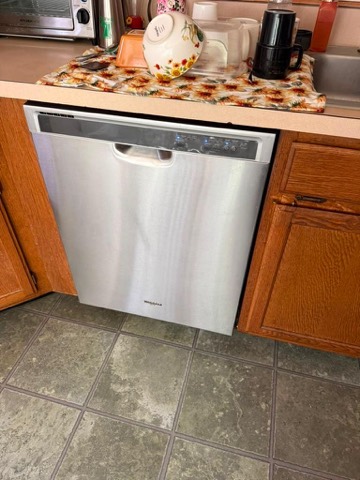 Built-in dishwasher on a service call